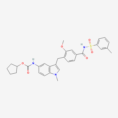 Zafirlukast m-Tolyl Isomer (CAS: 1159195-69-3) - Chemical Structure and Molecular Formula 