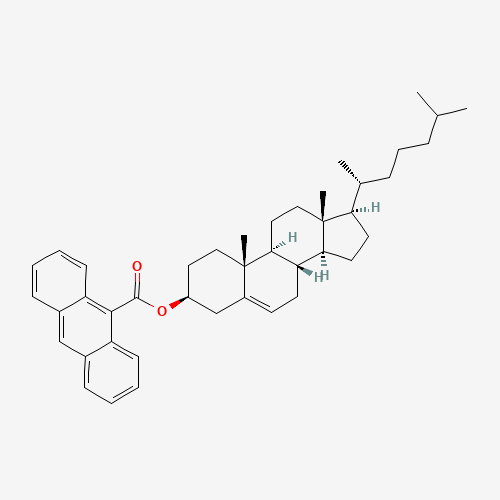 9-Anthracenecarboxylic acid cholesteryl ester (CAS: 2641-40-9) - Chemical Structure and Molecular Formula 