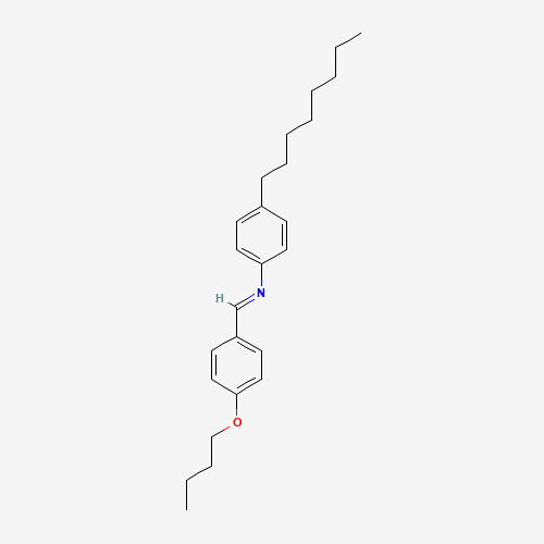 p-Butoxybenzylidene p-octylaniline (CAS: 39777-26-9) - Chemical Structure and Molecular Formula 