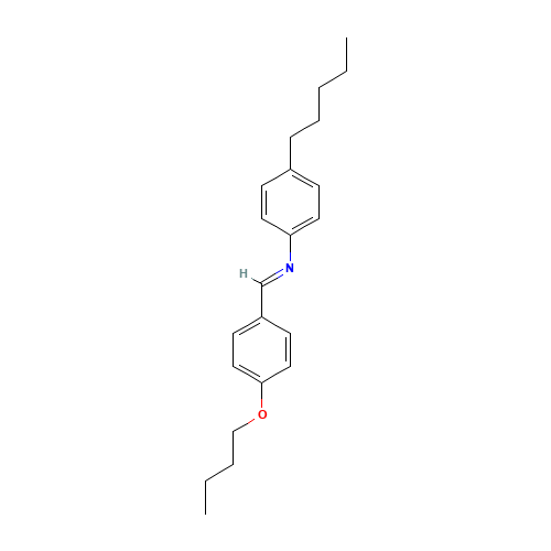 p-Butoxybenzylidene p-Pentylaniline (CAS: 39777-05-4) - Chemical Structure and Molecular Formula 