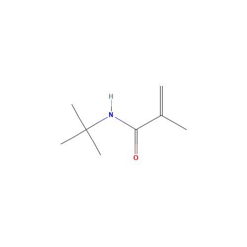 N-tert-Butylmethacrylamide (CAS: 6554-73-0) - Chemical Structure and Molecular Formula 