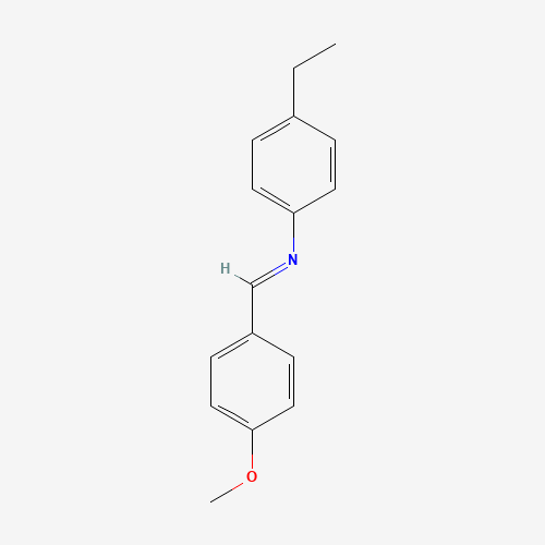 p-Methoxybenzylidene p-Ethylaniline (CAS: 29743-18-8) - Chemical Structure and Molecular Formula 