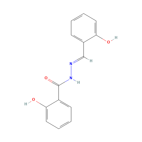 Salicylidene Salicylhydrazone (CAS: 3232-36-8) - Chemical Structure and Molecular Formula 