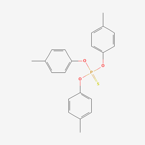 Tri-p-tolyl Thiophosphate (CAS: 597-84-2) - Chemical Structure and Molecular Formula 