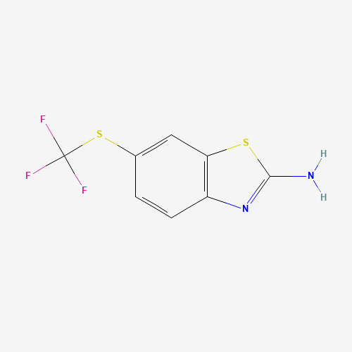 2-Amino-6-(trifluoromethylthio)benzothiazole (CAS: 326-45-4) - Chemical Structure and Molecular Formula 