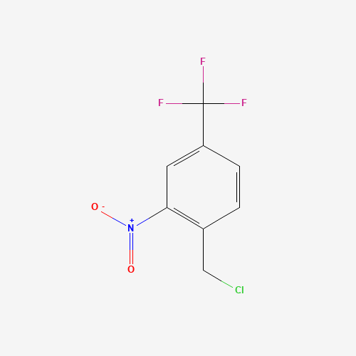 2-Nitro-4-(trifluoromethyl)benzyl chloride (CAS: 225656-59-7) - Chemical Structure and Molecular Formula 