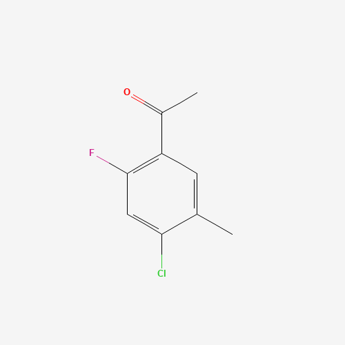 1-(4-Chloro-2-fluoro-5-methylphenyl)-1-ethanone (CAS: 177211-26-6) - Chemical Structure and Molecular Formula 