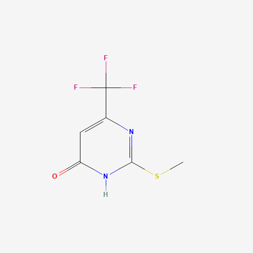 2-(Methylsulfanyl)-6-(trifluoromethyl)-4-pyrimidinol (CAS: 16097-62-4) - Chemical Structure and Molecular Formula 