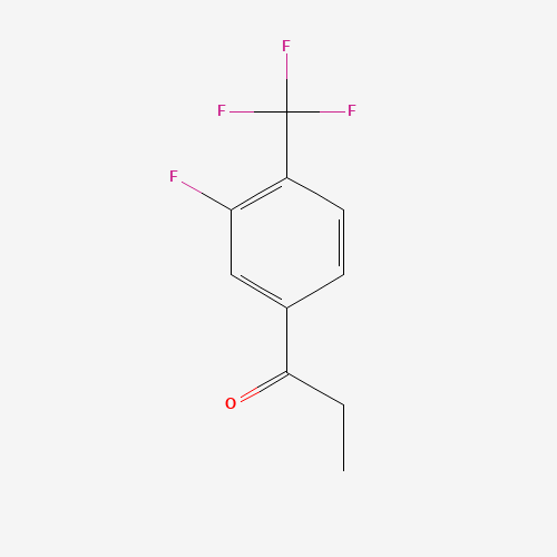 3'-Fluoro-4'-(trifluoromethyl)propiophenone (CAS: 237761-78-3) - Chemical Structure and Molecular Formula 