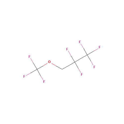 2,2,3,3,3-Pentafluoropropyl trifluoromethyl ether (CAS: 171182-94-8) - Chemical Structure and Molecular Formula 