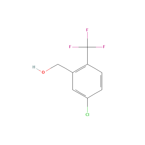 5-Chloro-2-(trifluoromethyl)benzyl alcohol (CAS: 261763-21-7) - Chemical Structure and Molecular Formula 