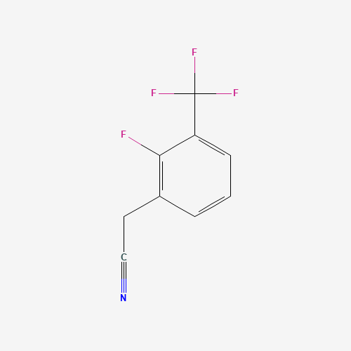 2-Fluoro-3-(trifluoromethyl)-phenylacetonitrile (CAS: 239087-10-6) - Chemical Structure and Molecular Formula 