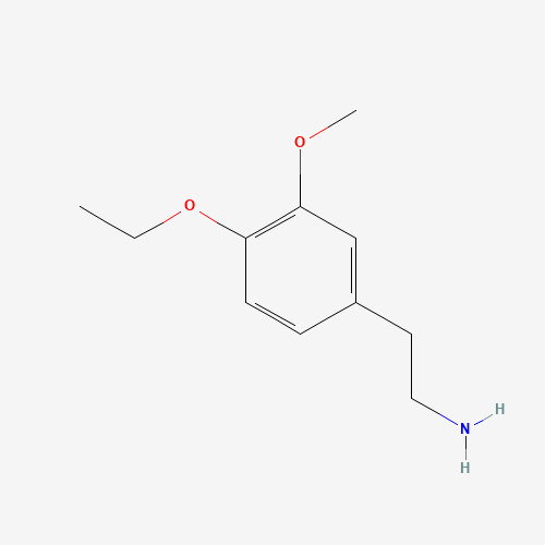 4-Ethoxy-3-methoxyphenethylamine (CAS: 36377-59-0) - Chemical Structure and Molecular Formula 