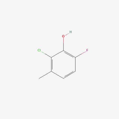 2-Chloro-6-fluoro-3-methylphenol (CAS: 261762-90-7) - Chemical Structure and Molecular Formula 
