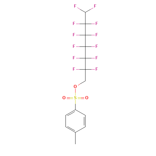1H,1H,7H-Dodecafluoroheptyl p-toluenesulfonate (CAS: 424-16-8) - Chemical Structure and Molecular Formula 