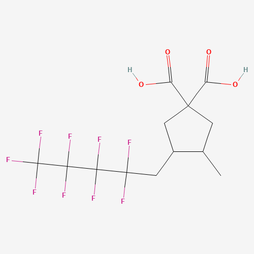 3-(1H,1H-Nonafluoropentyl)-4-methylcyclopentane-1,1-dicarboxylic acid (CAS: 20116-32-9) - Related Chemical Product