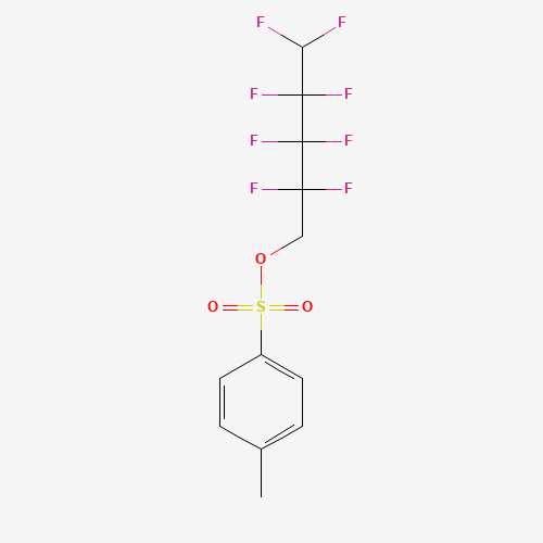 1H,1H,5H-Octafluoropentyl p-toluenesulfonate (CAS: 2264-00-8) - Chemical Structure and Molecular Formula 
