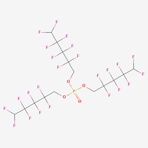 Phosphoric acid tris(1H,1H,5H-octafluoro-N-pentyl)ester (CAS: 355-86-2) - Chemical Structure and Molecular Formula 