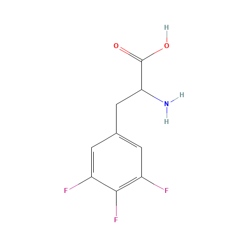 3,4,5-Trifluoro-DL-phenylalanine (CAS: 261952-26-5) - Chemical Structure and Molecular Formula 