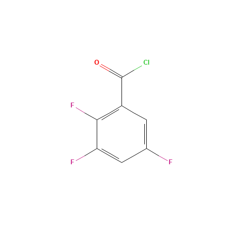 2,3,5-Trifluorobenzoyl chloride (CAS: 240800-48-0) - Chemical Structure and Molecular Formula 