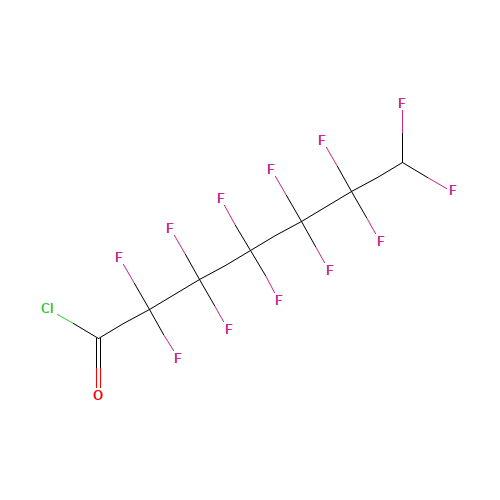7H-Dodecafluoroheptanoyl chloride (CAS: 41405-35-0) - Chemical Structure and Molecular Formula 