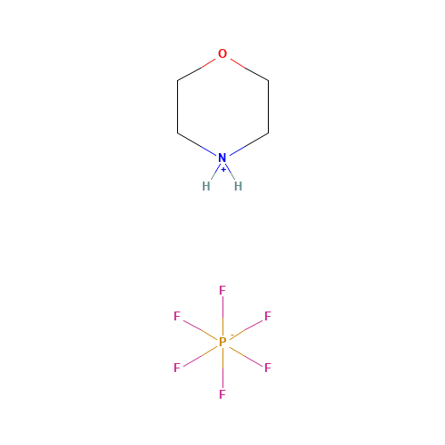 Morpholinium hexafluorophosphate (CAS: 25866-83-5) - Chemical Structure and Molecular Formula 