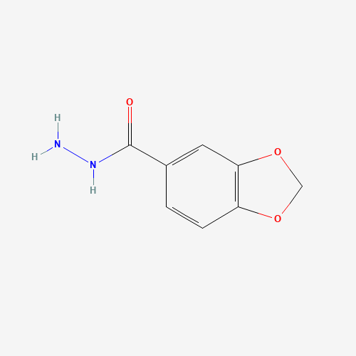 3,4-Methylenedioxybenzhydrazide (CAS: 22026-39-7) - Chemical Structure and Molecular Formula 