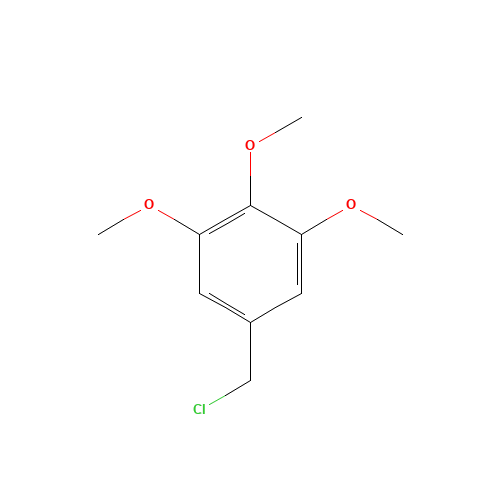 3,4,5-Trimethoxybenzyl chloride (CAS: 3840-30-0) - Chemical Structure and Molecular Formula 
