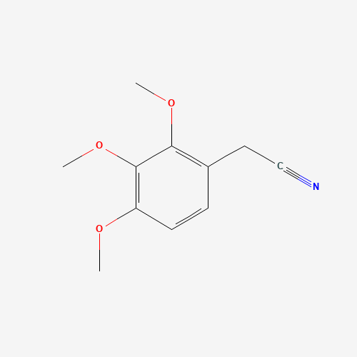 2,3,4-Trimethoxyphenylacetonitrile (CAS: 68913-85-9) - Chemical Structure and Molecular Formula 