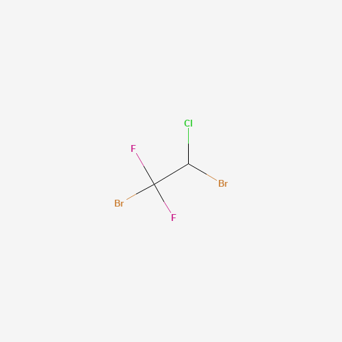 1,2-Dibromo-1-chloro-2,2-difluoroethane (CAS: 421-36-3) - Chemical Structure and Molecular Formula 