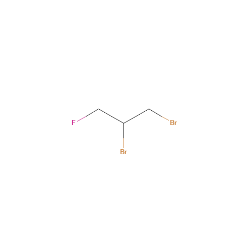 1,2-Dibromo-3-fluoropropane (CAS: 453-00-9) - Chemical Structure and Molecular Formula 