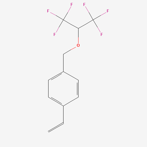 4-Vinylbenzyl hexafluoroisopropyl ether (CAS: 111158-92-0) - Chemical Structure and Molecular Formula 