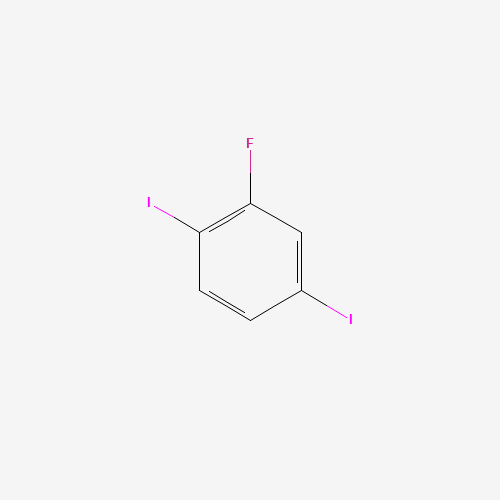 2,5-Diiodofluorobenzene (CAS: 147808-02-4) - Chemical Structure and Molecular Formula 