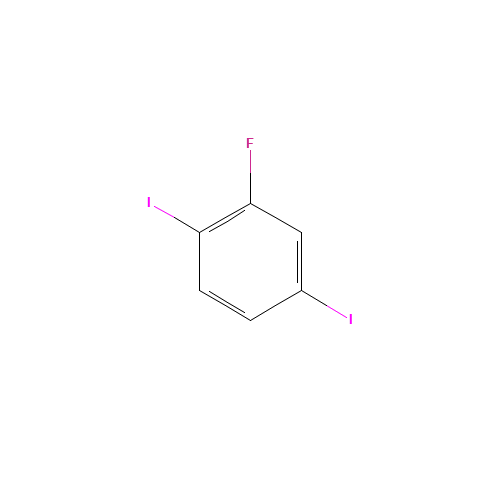 2,5-Diiodofluorobenzene (CAS: 147808-02-4) - Chemical Structure and Molecular Formula 