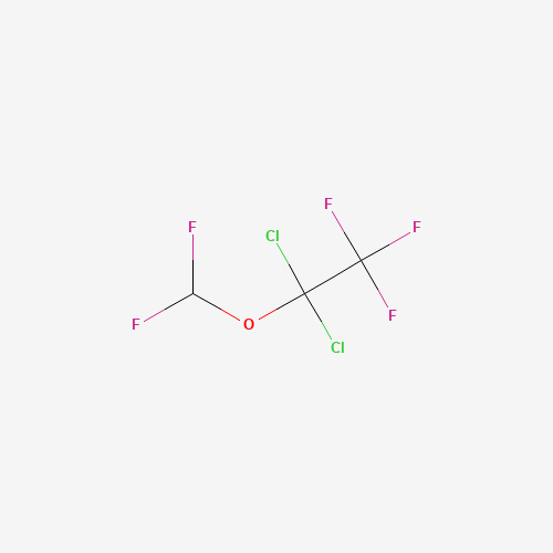 1,1-Dichloro-2,2,2-trifluoroethyl difluoromethyl ether (CAS: 32778-07-7) - Chemical Structure and Molecular Formula 