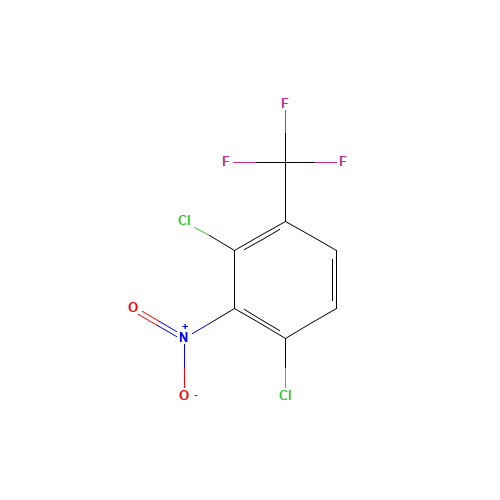 2,4-Dichloro-3-nitrobenzotrifluoride (CAS: 203915-49-5) - Chemical Structure and Molecular Formula 