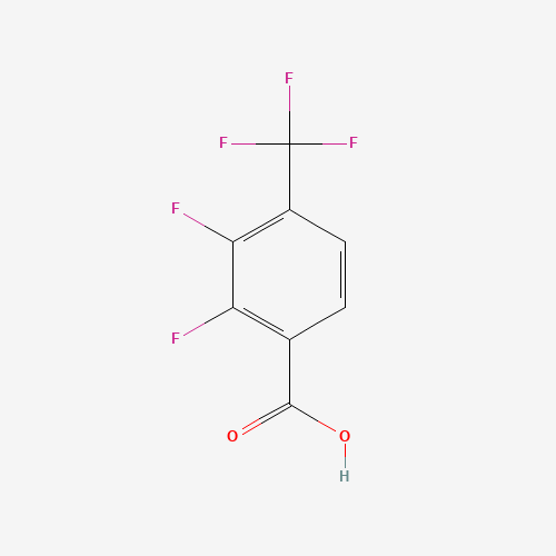 2,3-Difluoro-4-(trifluoromethyl)benzoic acid (CAS: 237424-17-8) - Chemical Structure and Molecular Formula 