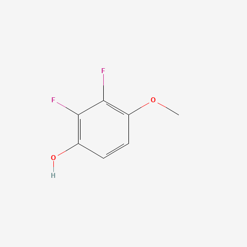 2,3-Difluoro-4-methoxyphenol (CAS: 261763-29-5) - Chemical Structure and Molecular Formula 