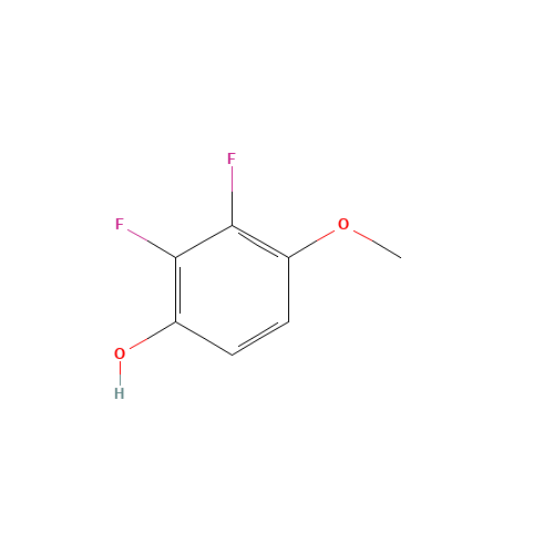 2,3-Difluoro-4-methoxyphenol (CAS: 261763-29-5) - Chemical Structure and Molecular Formula 