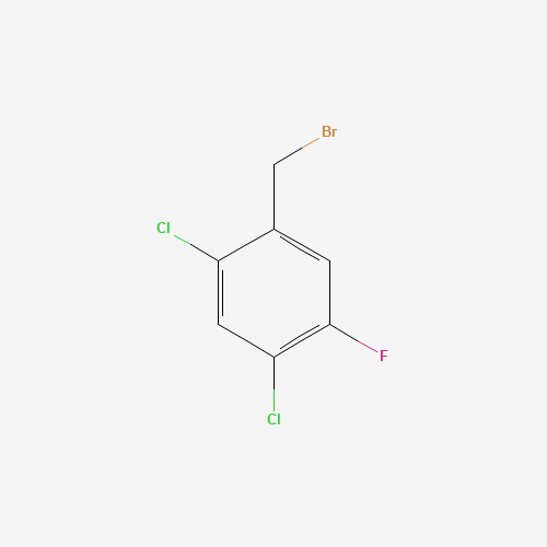 2,4-Dichloro-5-fluorobenzyl bromide (CAS: 261763-27-3) - Chemical Structure and Molecular Formula 