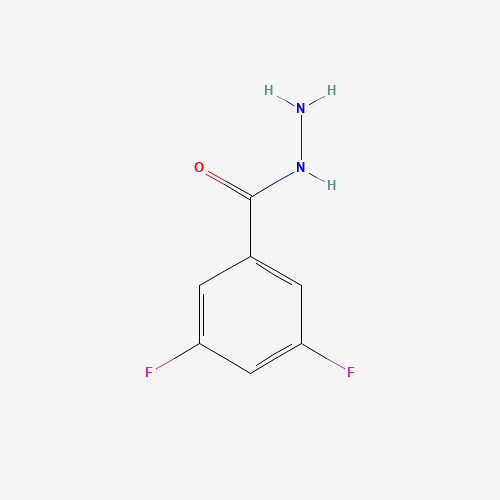 3,5-Difluorobenzhydrazide (CAS: 244022-63-7) - Chemical Structure and Molecular Formula 