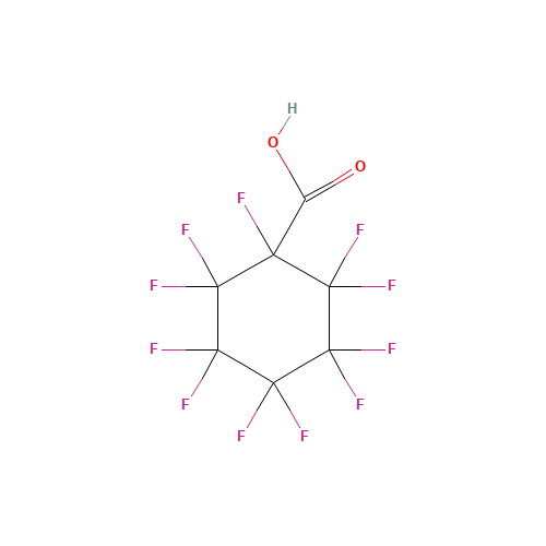 Undecafluorocyclohexanecarboxylic acid (CAS: 374-88-9) - Chemical Structure and Molecular Formula 