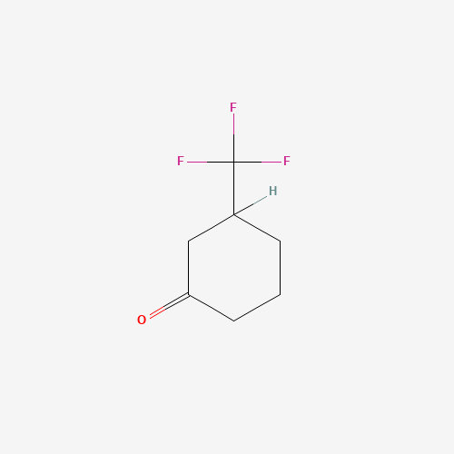 3-(Trifluoromethyl)cyclohexanone (CAS: 585-36-4) - Chemical Structure and Molecular Formula 