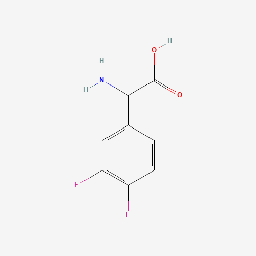 3,4-Difluorophenylglycine (CAS: 225641-94-1) - Chemical Structure and Molecular Formula 