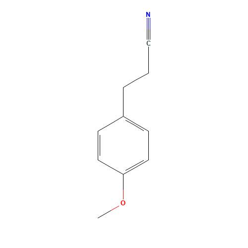 3-(4-Methoxyphenyl)propionitrile (CAS: 22442-48-4) - Chemical Structure and Molecular Formula 