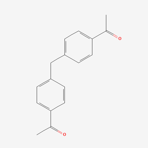 Bis(4-acetylphenyl)methane (CAS: 790-82-9) - Chemical Structure and Molecular Formula 