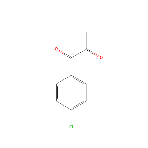 1-(4-Chlorophenyl)-1,2-propandione (CAS: 10557-21-8) - Chemical Structure and Molecular Formula 