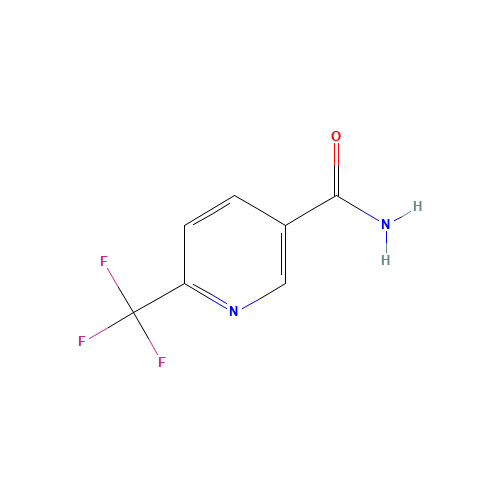 6-(Trifluoromethyl)nicotinamide (CAS: 386715-35-1) - Chemical Structure and Molecular Formula 