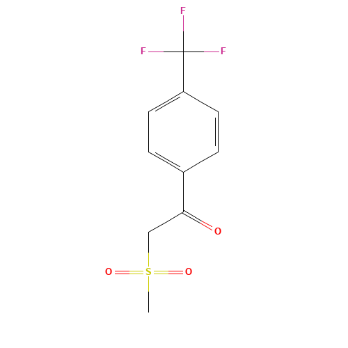 2-Methylsulfonyl-1-(4-trifluoromethylphenyl)-ethanone (CAS: 386715-52-2) - Related Chemical Product