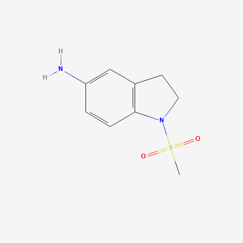 2,3-Dihydro-1-(methylsulfonyl)-(1H)-indole-5-amine (CAS: 299921-01-0) - Chemical Structure and Molecular Formula 